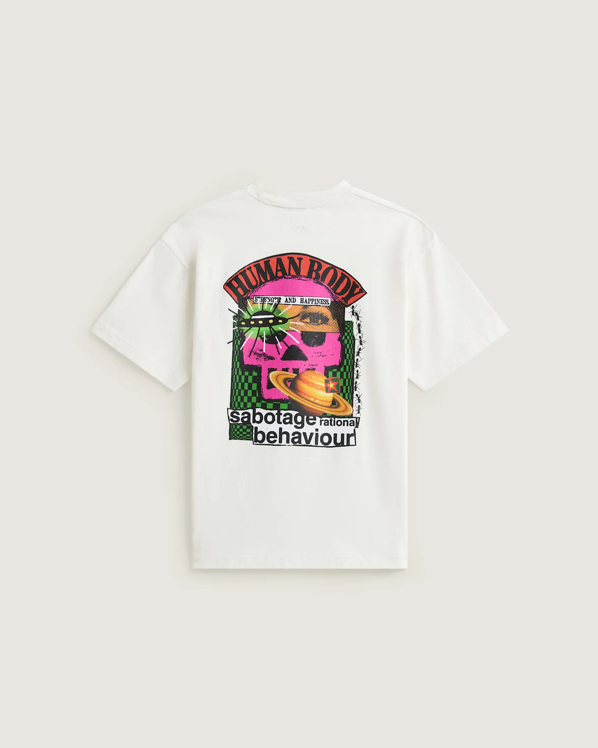 Vans Checkerboard Behaviour SS Tee EGRET Textil VN000U5SC9F1 - 2