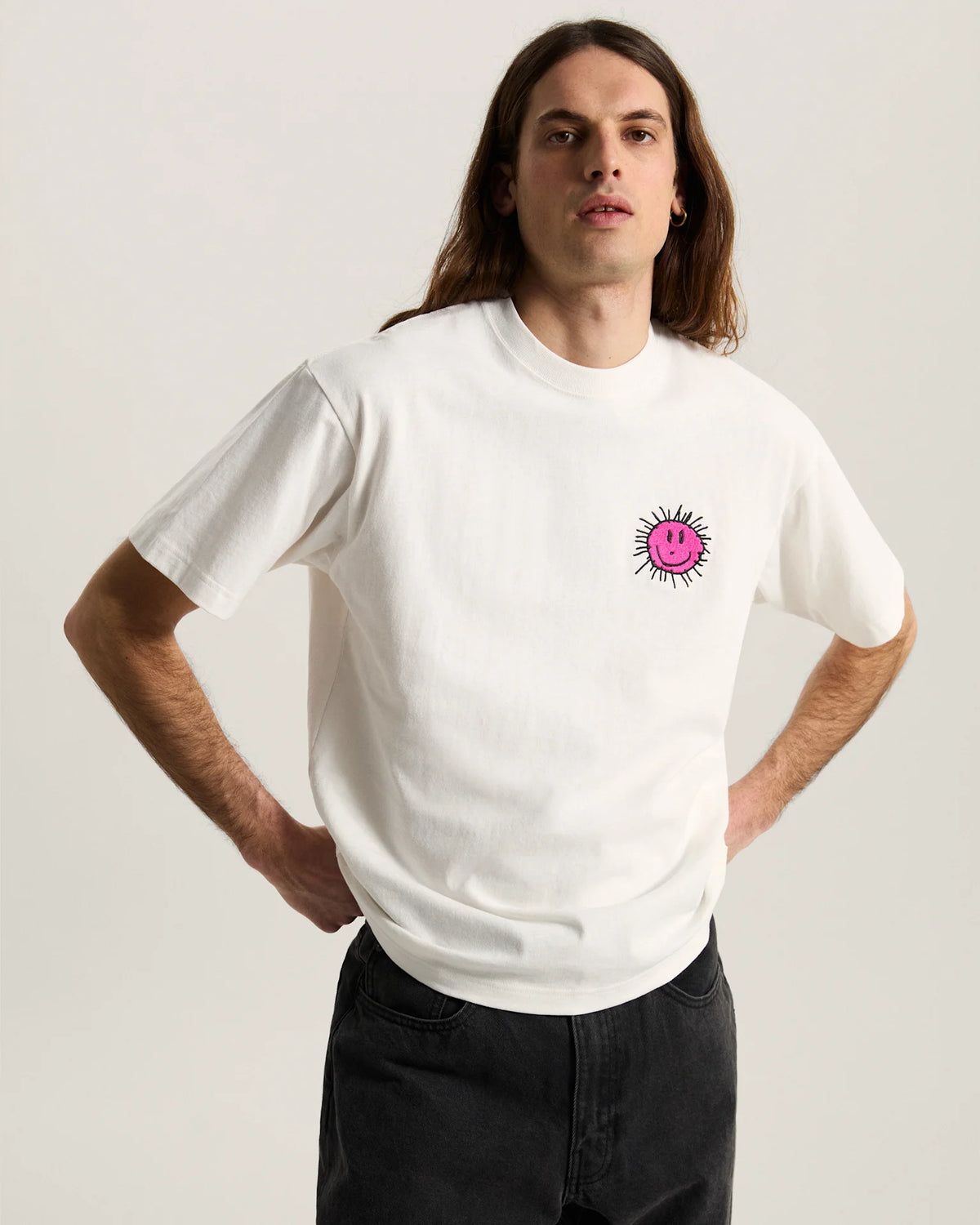 Vans Checkerboard Behaviour SS Tee EGRET Textil VN000U5SC9F1 - 3