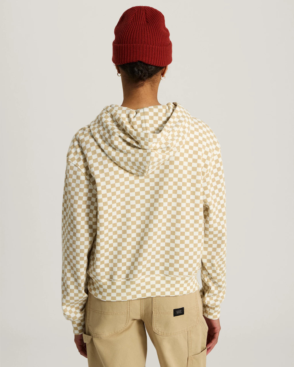 Vans Pierce Shrunken Full Zip marshmallow Textil VN000UA0FS81 - 4