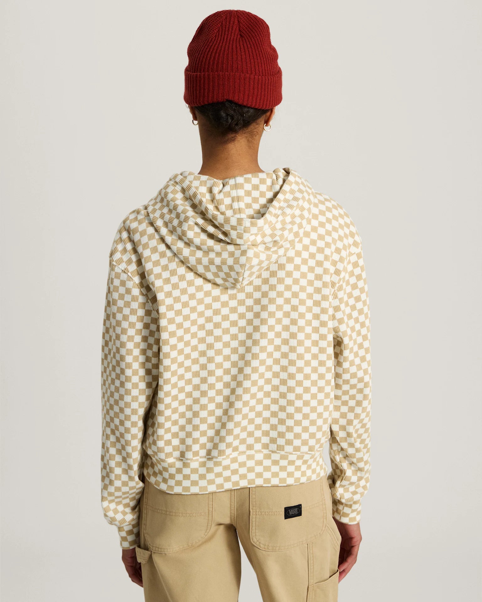 Vans Pierce Shrunken Full Zip marshmallow Textil VN000UA0FS81 - 4
