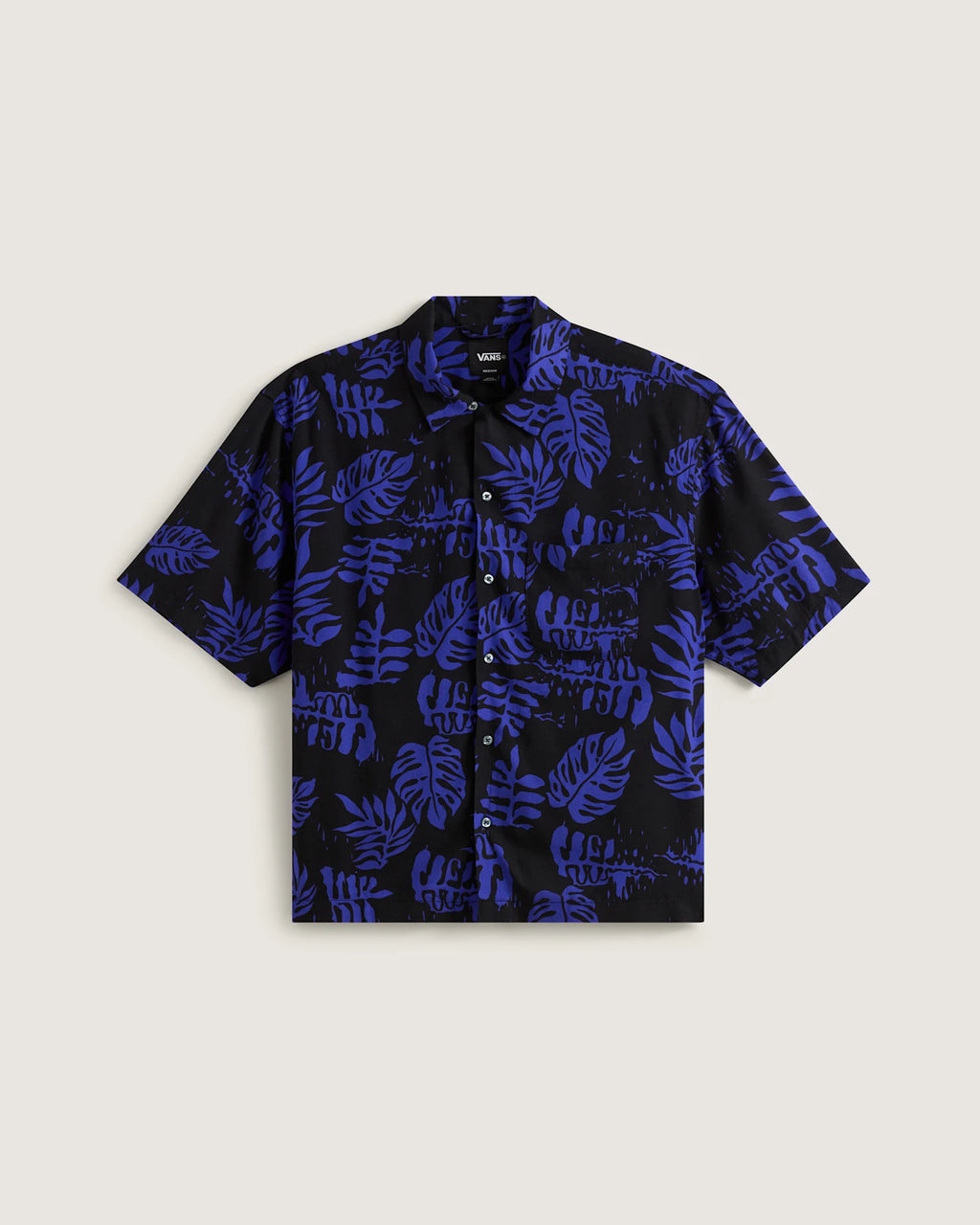 VANS Van Doren Printed Camp SS Shirt 3 Royal Cobalt Ing VN000VTPFRX1 - 1