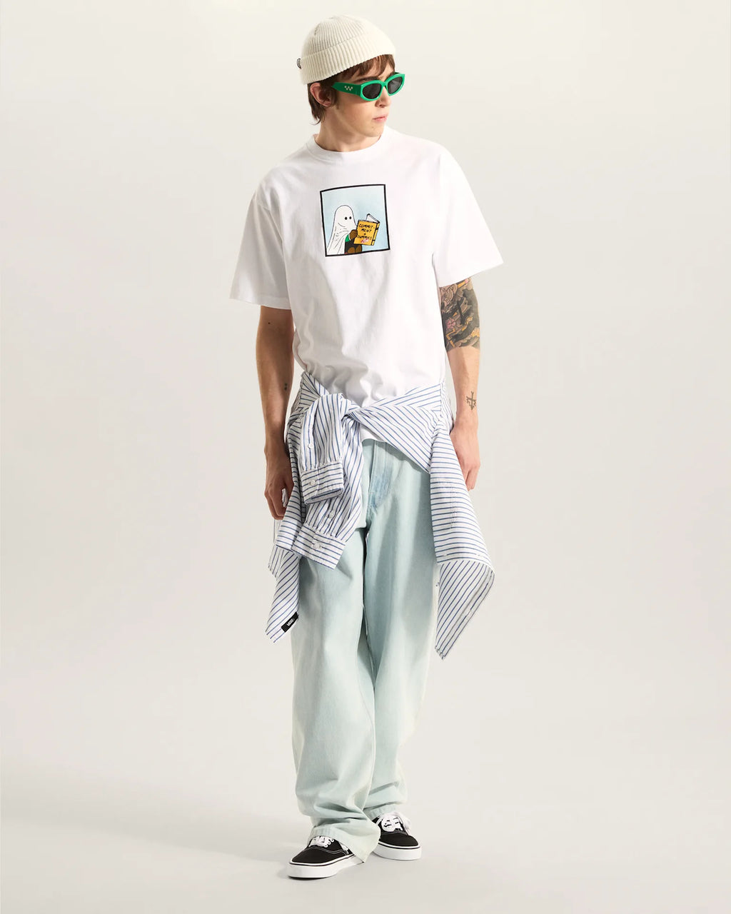 VANS COMMITMENT 4 DUMMIES LOOSE SS TEE White Póló VN000VY5WHT1 - 5