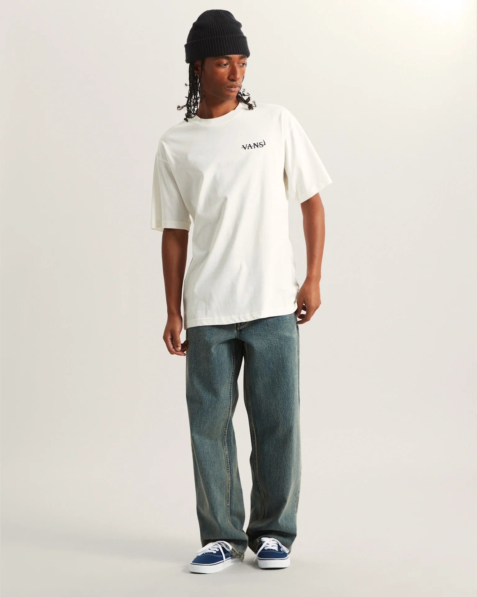 VANS ALL & NOUGHT LOOSE SS TEE EGRET Póló VN000VY9C9F1 - 5