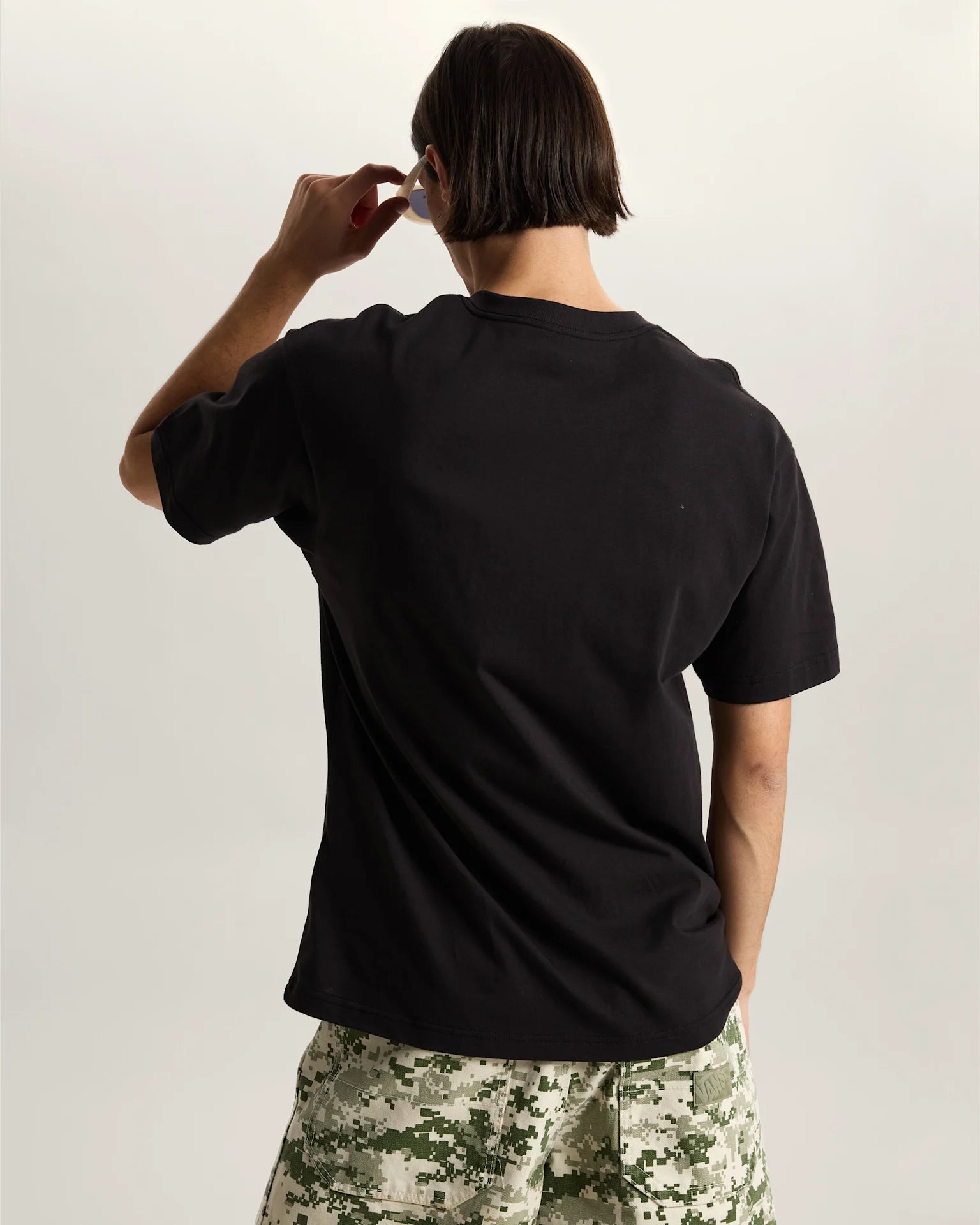 VANS BARBED HEART LOOSE SS TEE Black Póló VN000W02BLK1 - 4