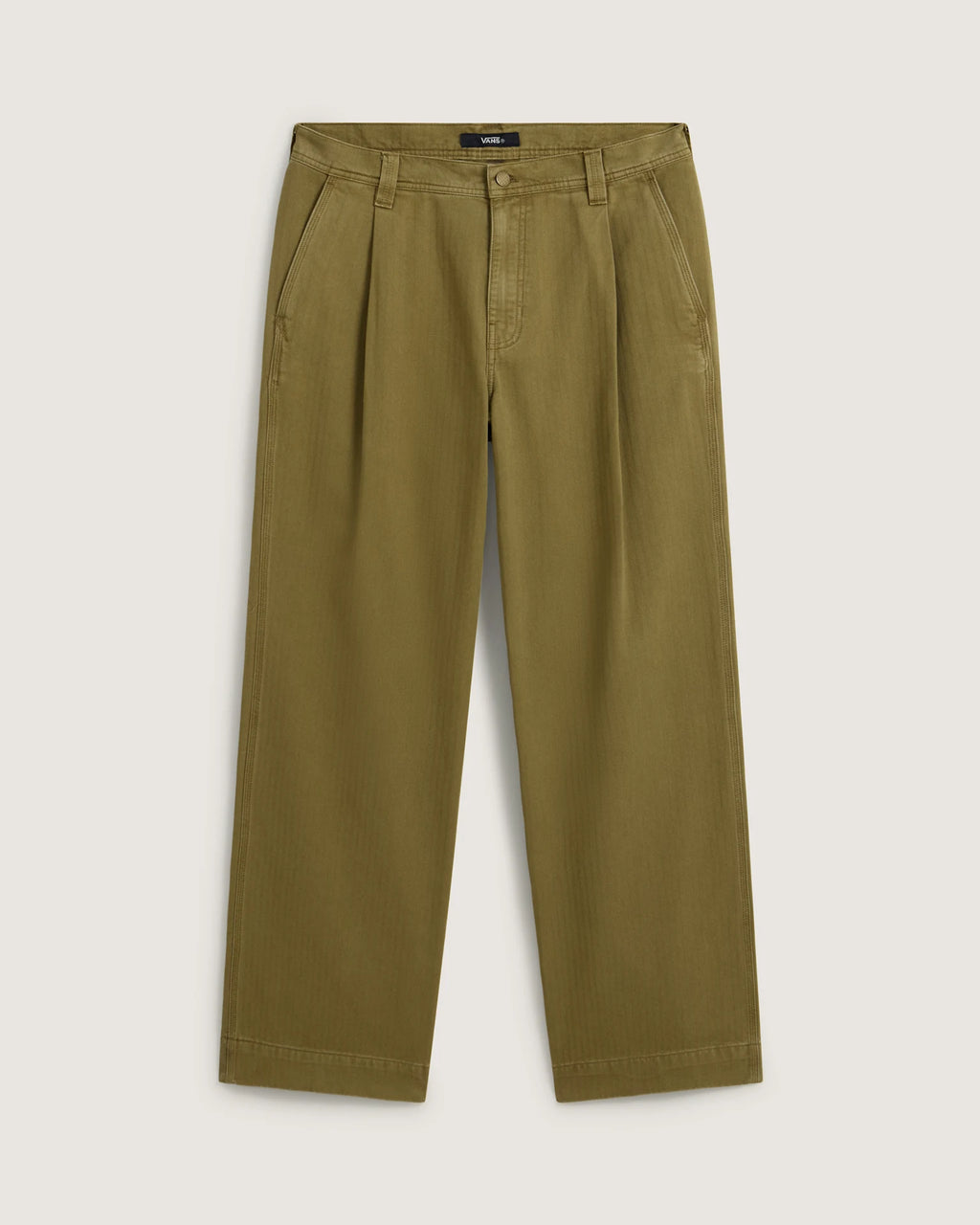 Vans Authentic Chino Loose Wide Leg Pant Olive Brown Textil VN000W1ROVB1 - 1