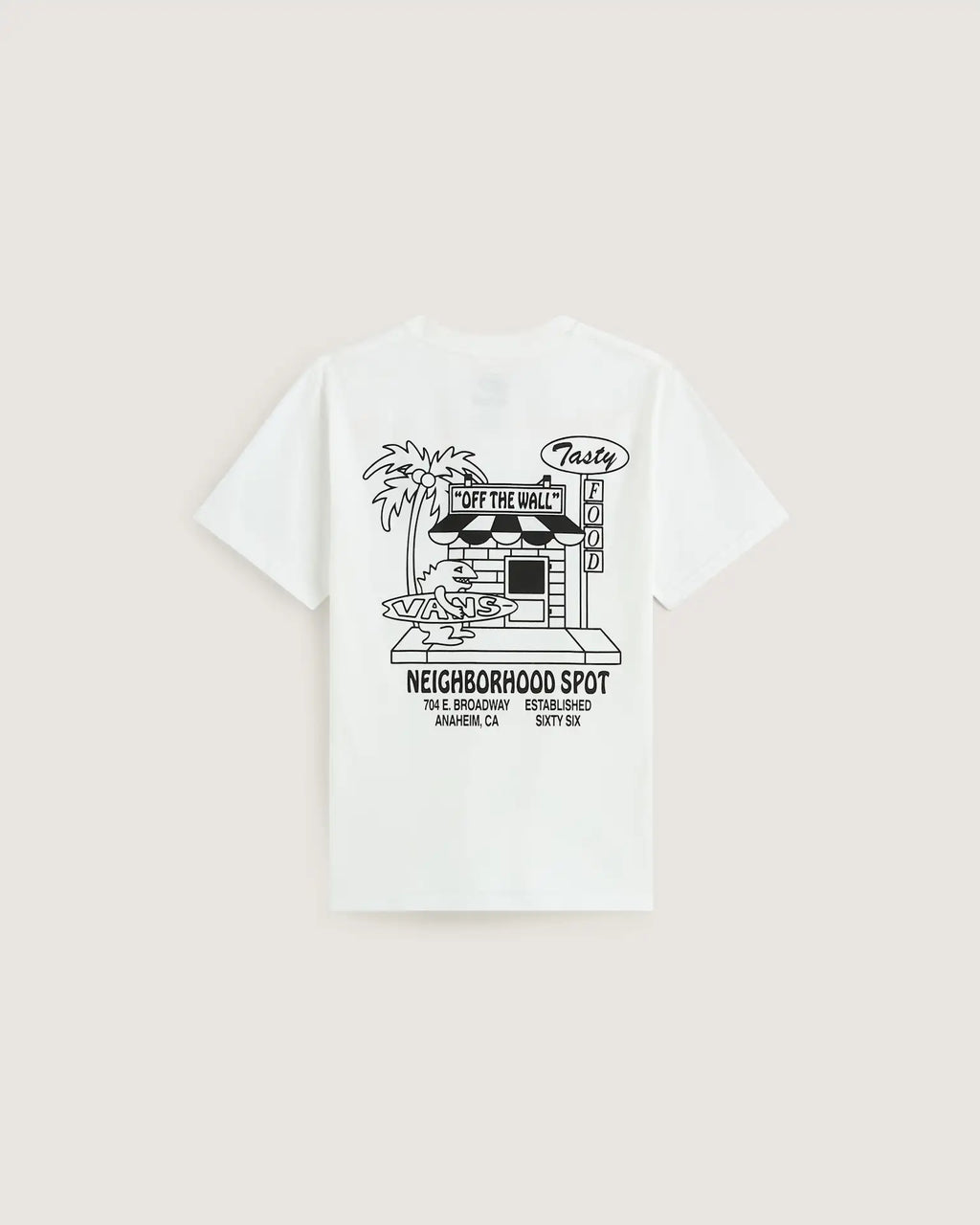 Vans Food Spot SS Tee White Textil VN000WAAWHT1 - 2