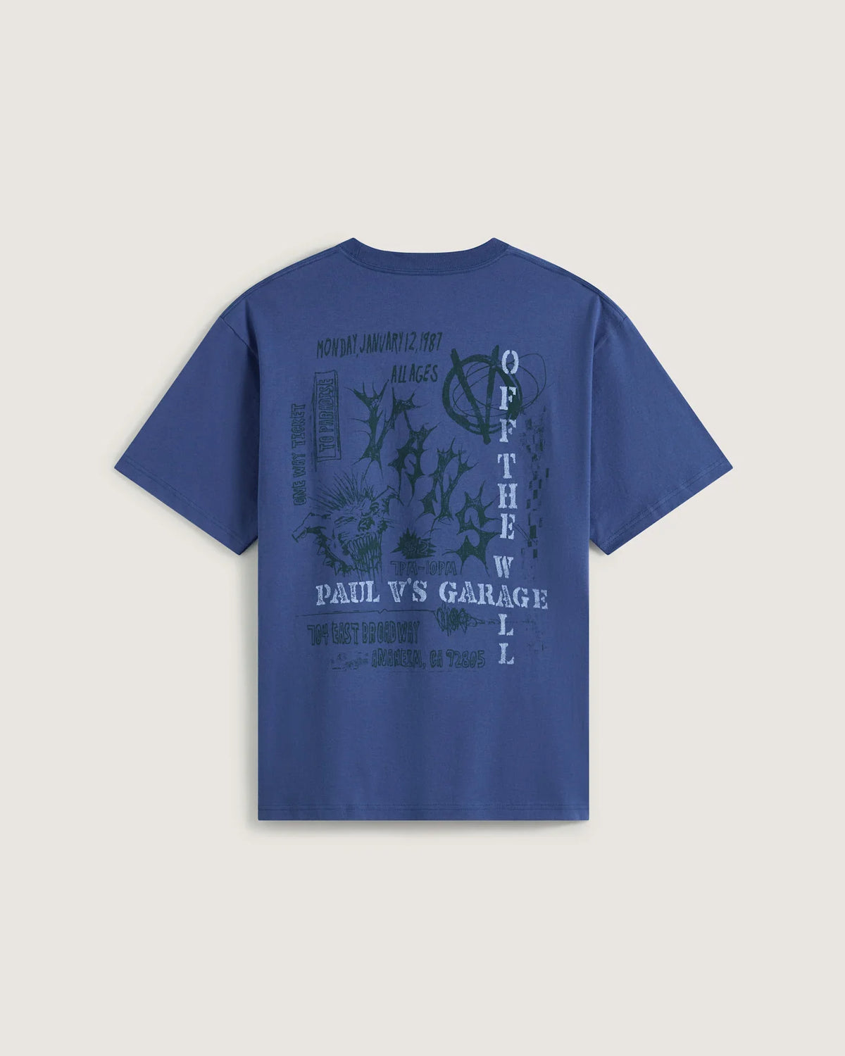 Vans Paul V's Garage SS Tee True Navy Textil VN000X0S5TU1 - 2