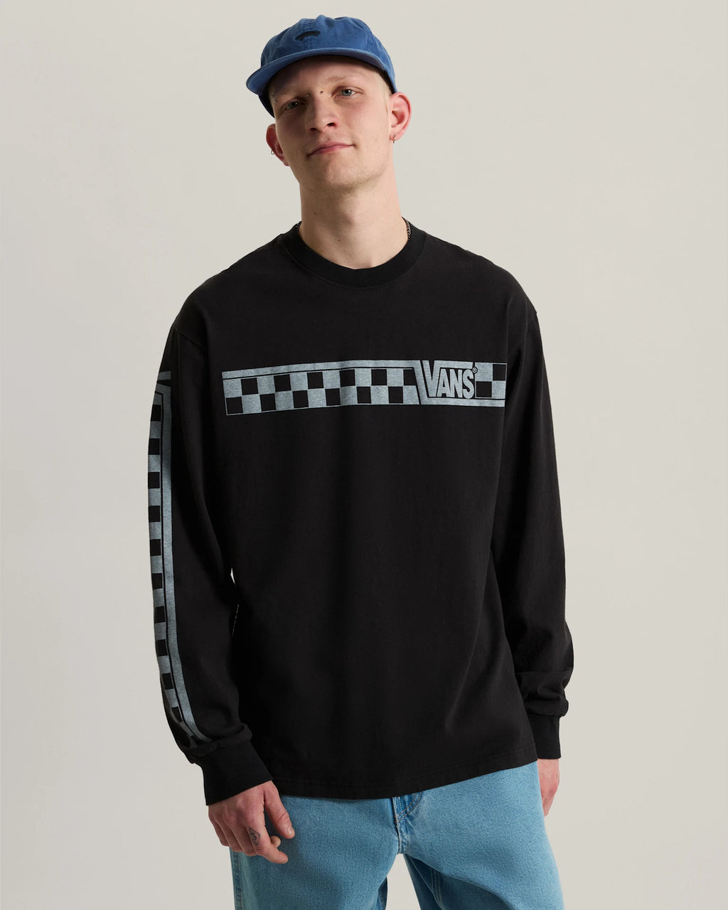 Vans Vans Racing LS Tee Black Textil VN000X2BBLK1 - 3