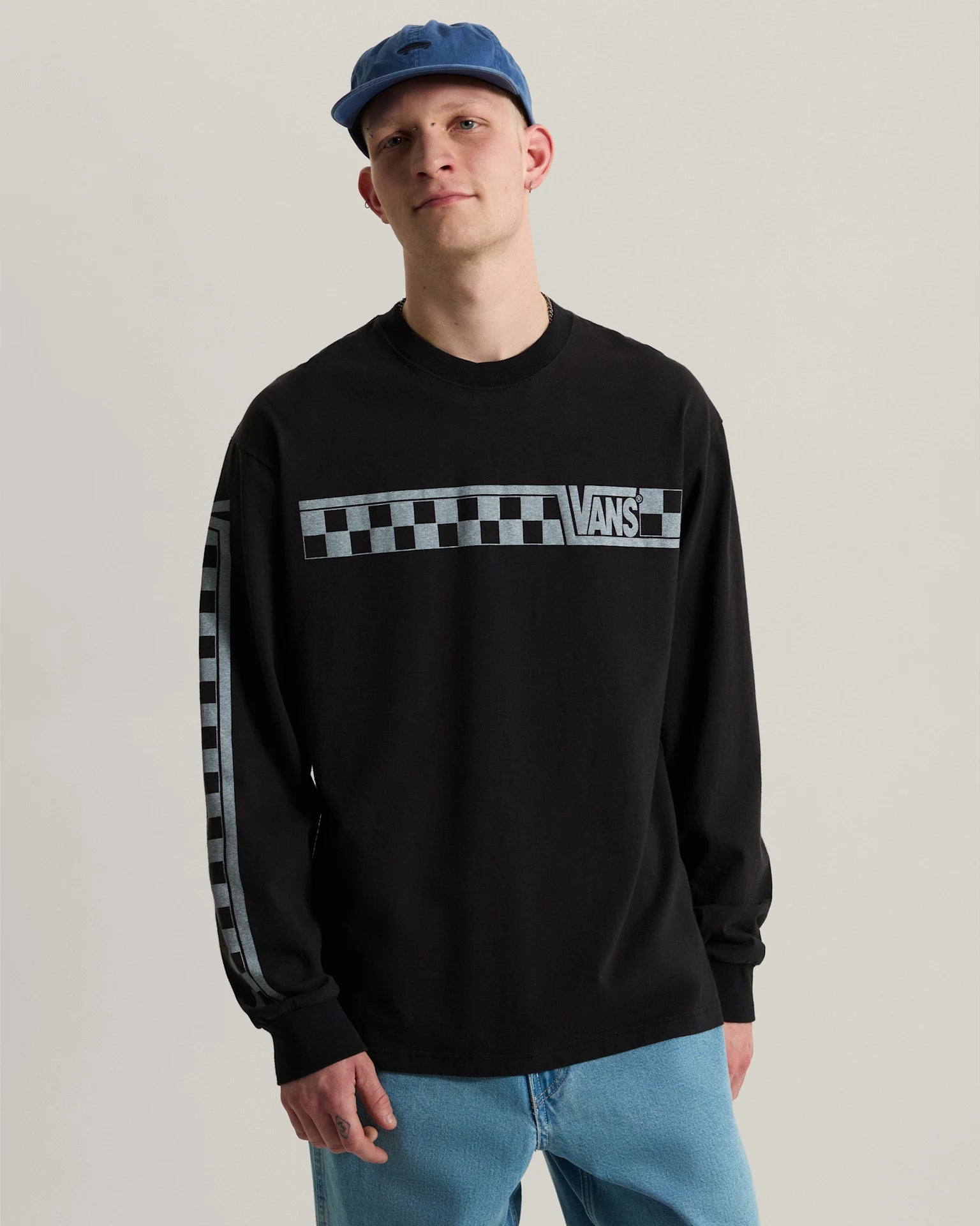 Vans Vans Racing LS Tee Black Textil VN000X2BBLK1 - 3