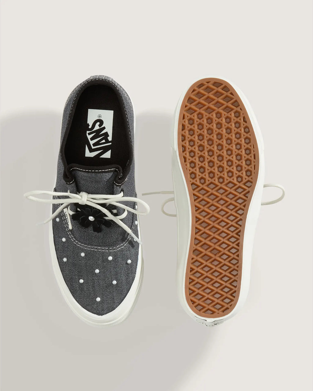 Vans LX Authentic Ease Flower Pearl Black Cipő VN000Z0FCJK1 - 3