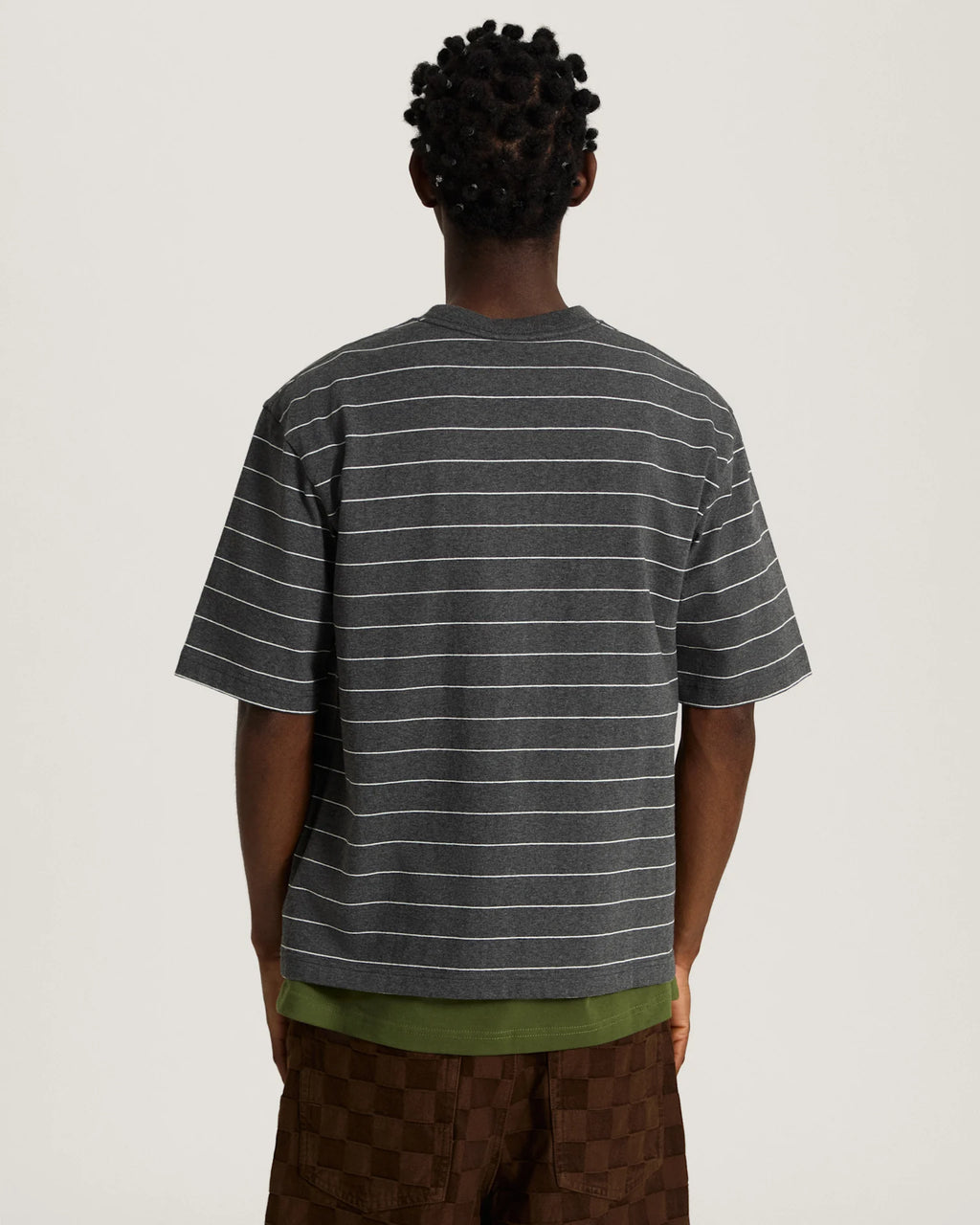 Vans Vans X Rowan Z Stripe SS Shirt Charcoal Textil VN000ZY3CHR1 - 4