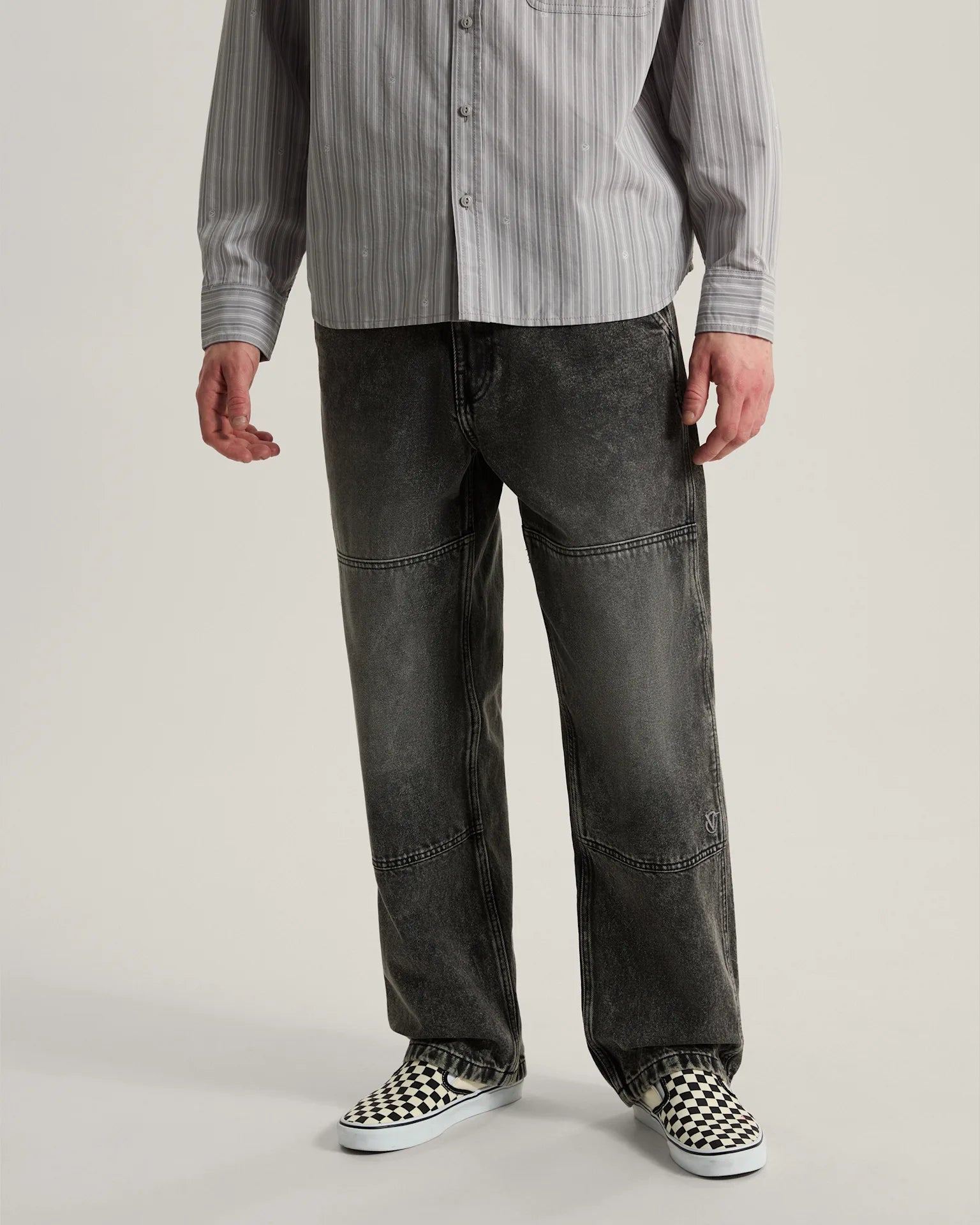 Vans Vans X Rowan Double Knee Jeans 2.0 Stonewash Black Textil VN000ZY6E901 - 3