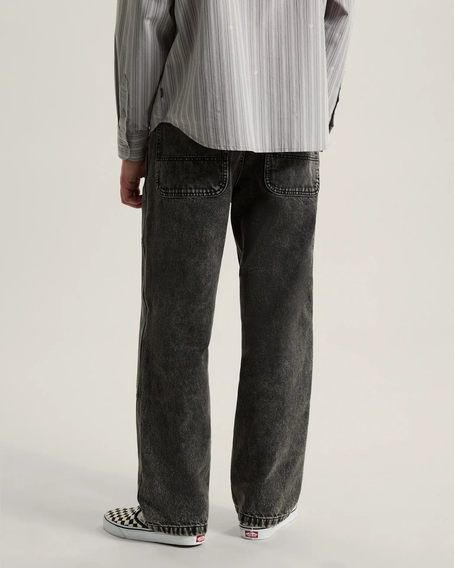 Vans Vans X Rowan Double Knee Jeans 2.0 Stonewash Black Textil VN000ZY6E901 - 4