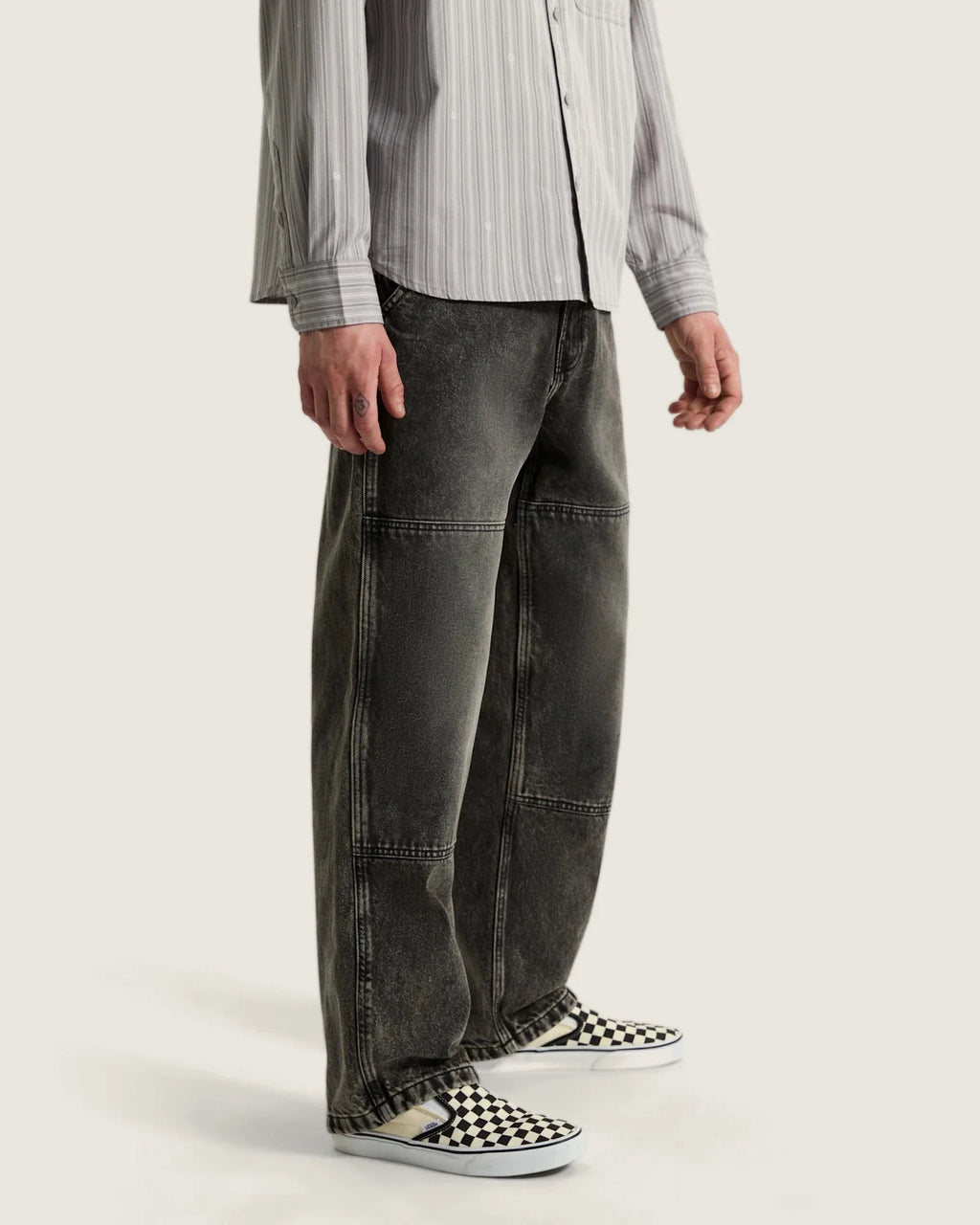 Vans Vans X Rowan Double Knee Jeans 2.0 Stonewash Black Textil VN000ZY6E901 - 5