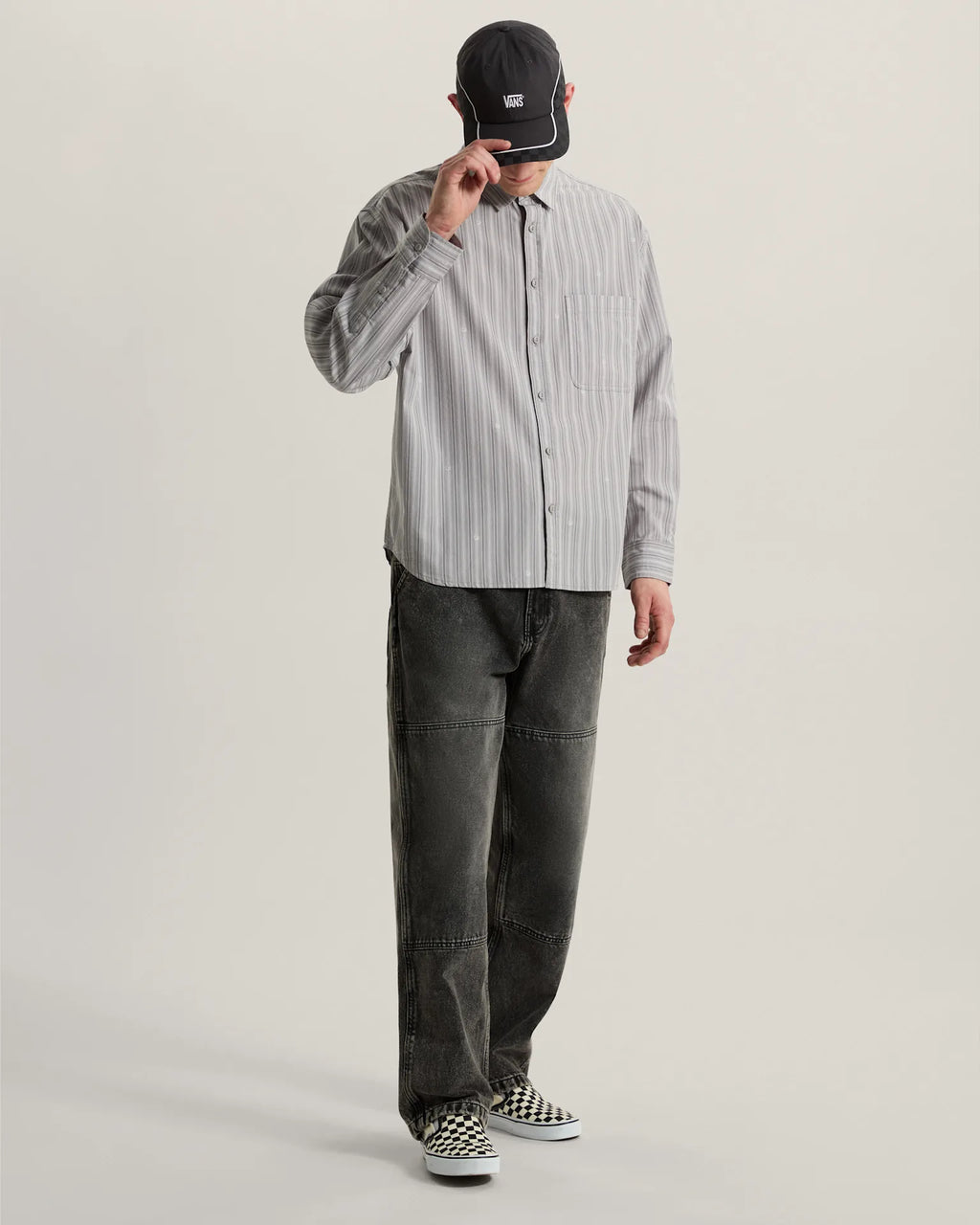 Vans Vans X Rowan Double Knee Jeans 2.0 Stonewash Black Textil VN000ZY6E901 - 6