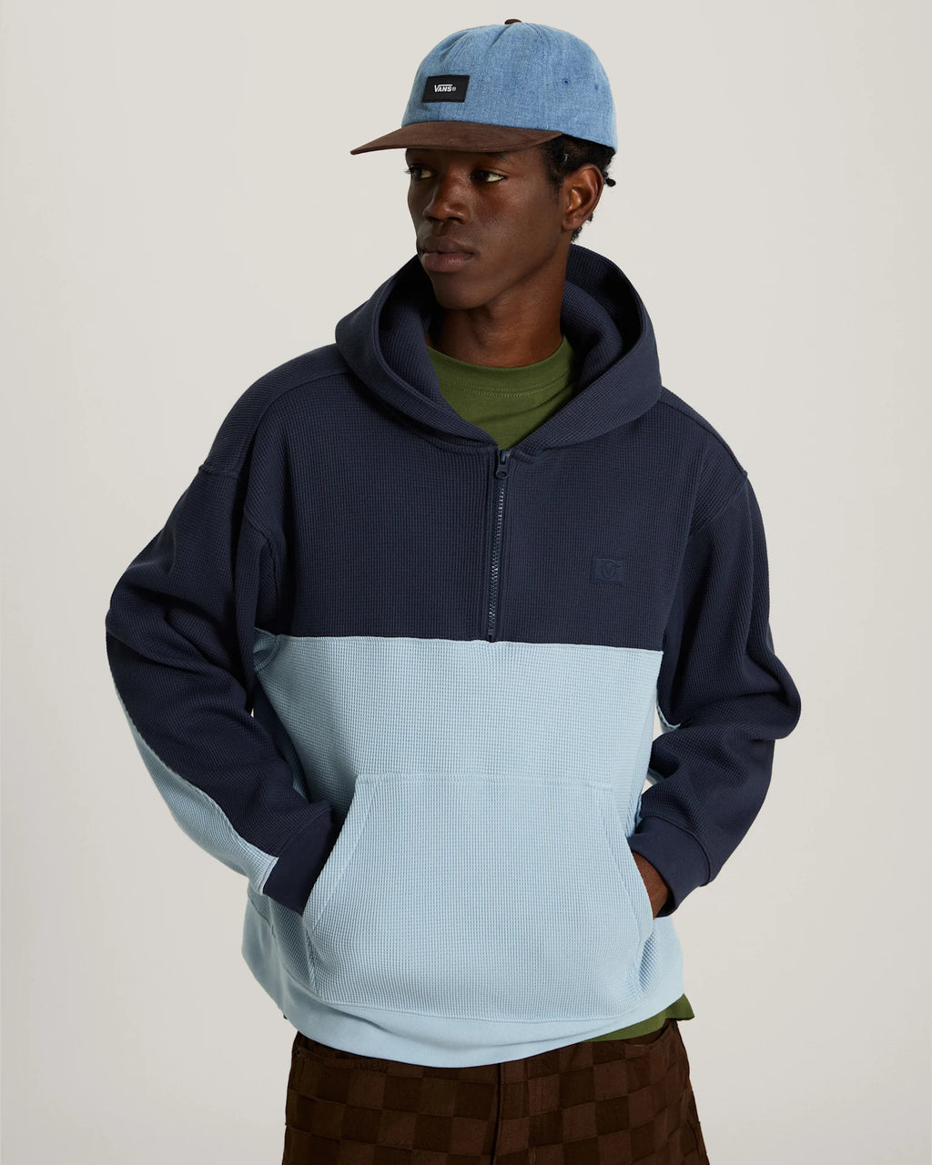Vans Vans X Rowan Quarter Zip Hoodie PARISIAN NIGHT/ Textil VN000ZY77CA1 - 3