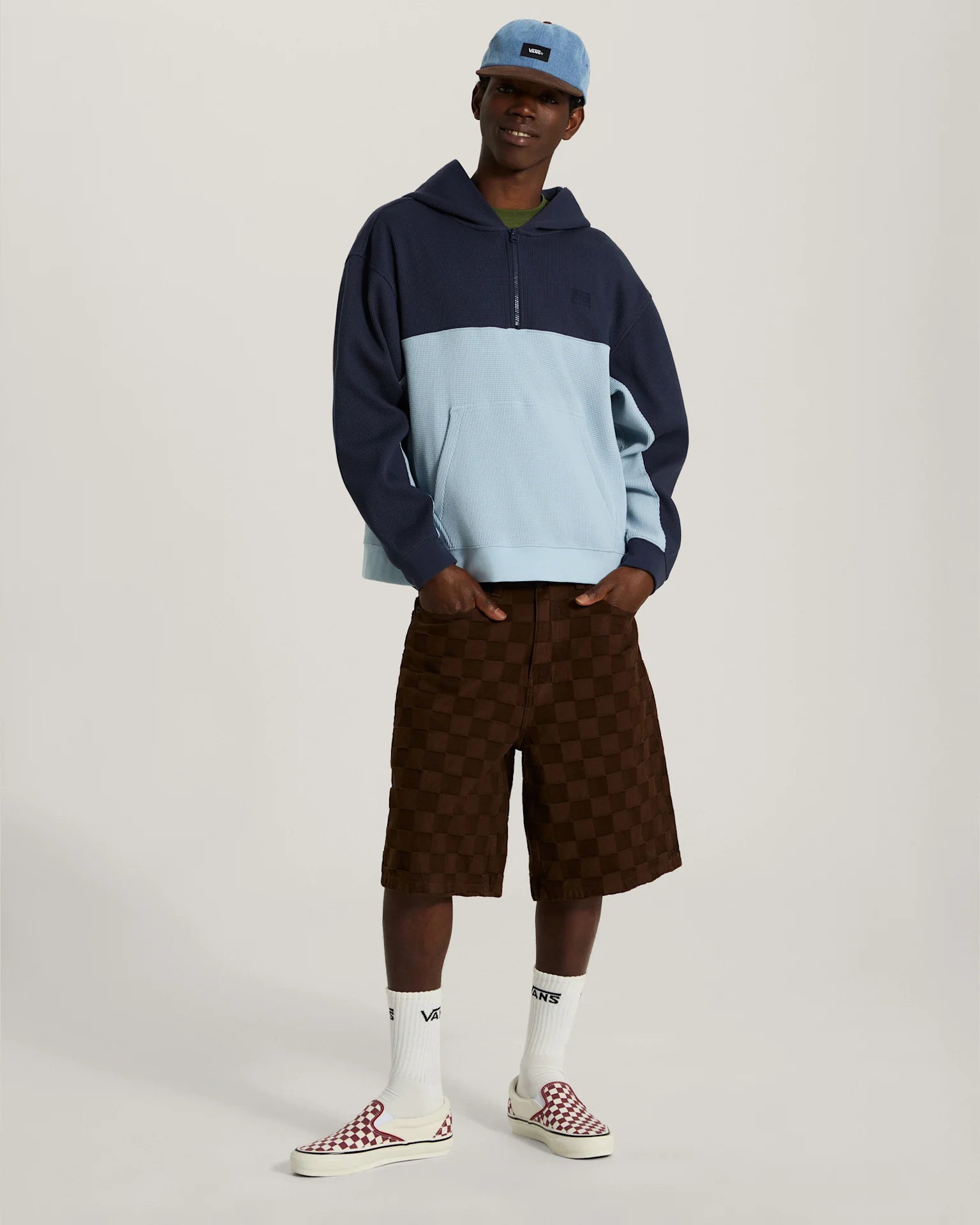 Vans Vans X Rowan Quarter Zip Hoodie PARISIAN NIGHT/ Textil VN000ZY77CA1 - 6