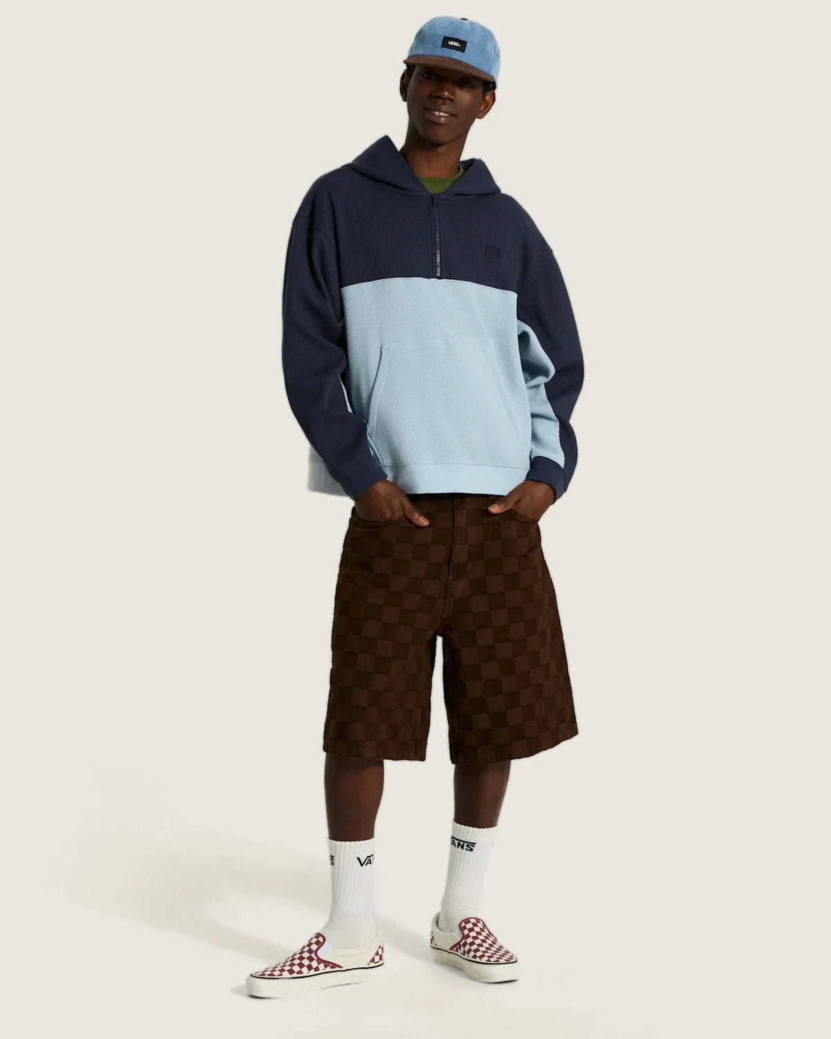 Vans Vans X Rowan Quarter Zip Hoodie PARISIAN NIGHT/ Textil VN000ZY77CA1 - 6