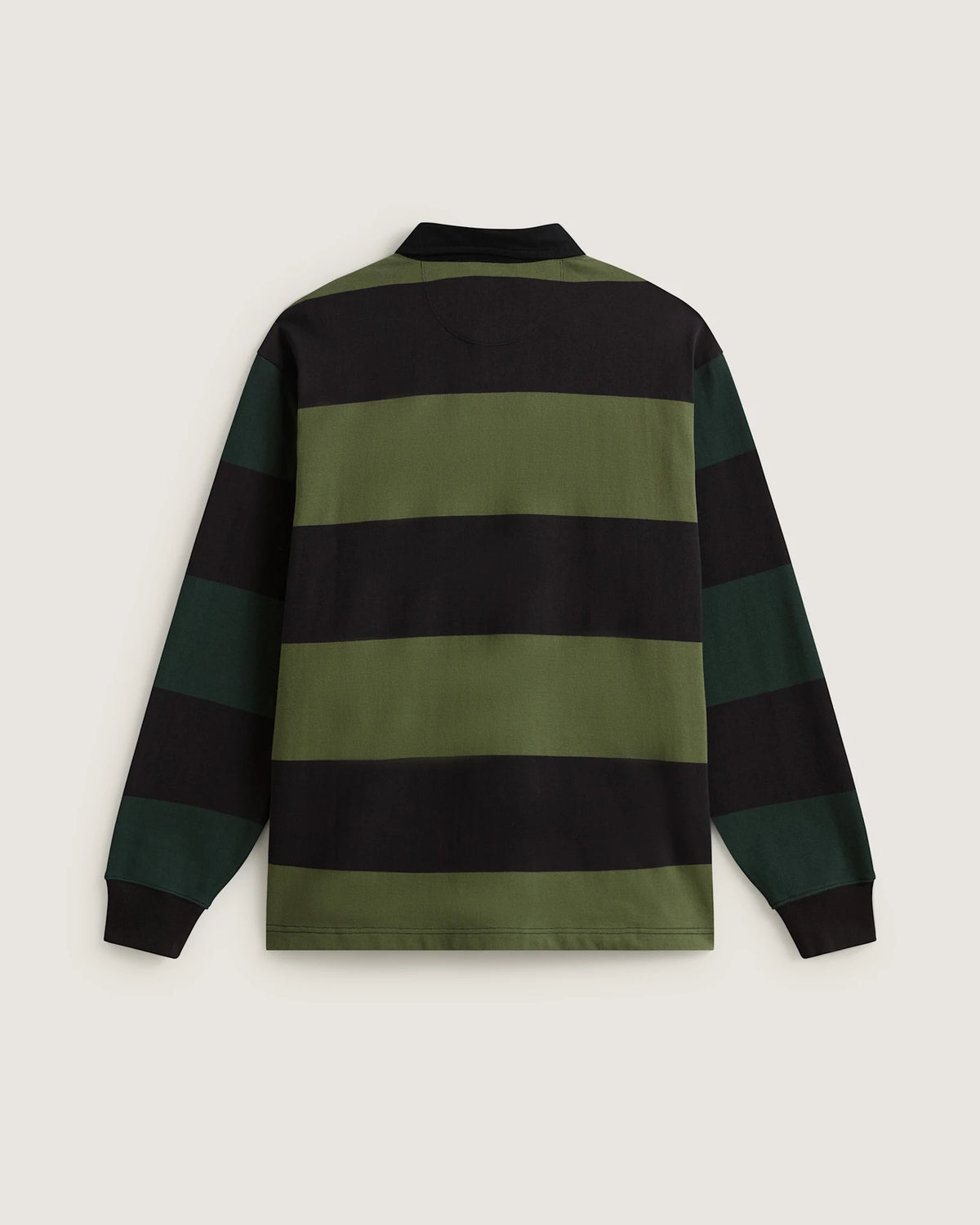 Vans 2-Tone Stripe Ward Rugby LS Black/Green Bal Textil VN00103DHU41 - 2