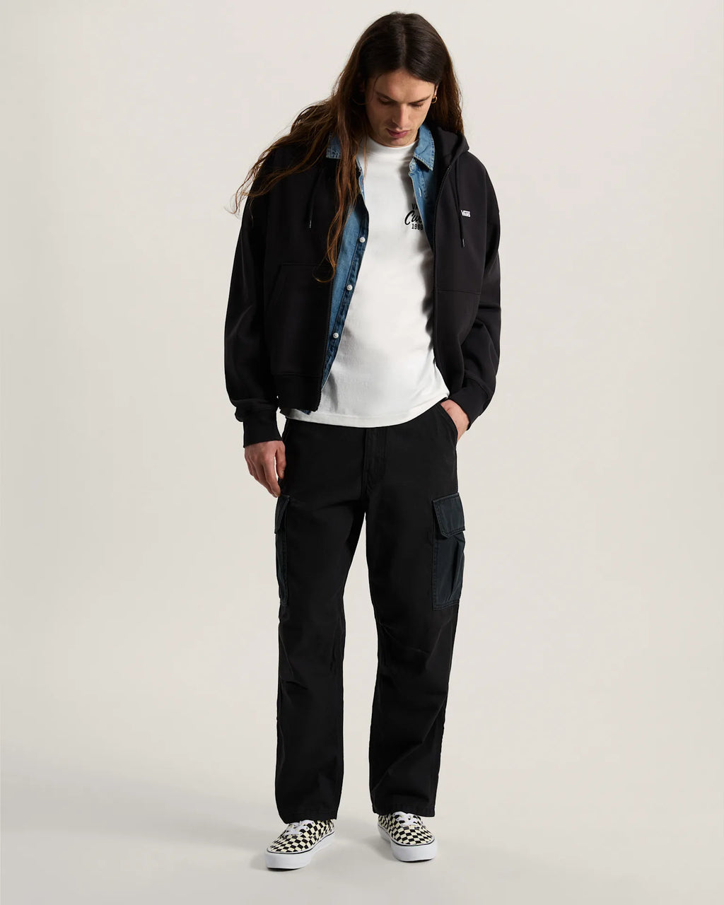 Vans Left Chest Full Zip Black Textil VN0010GGBLK1 - 6