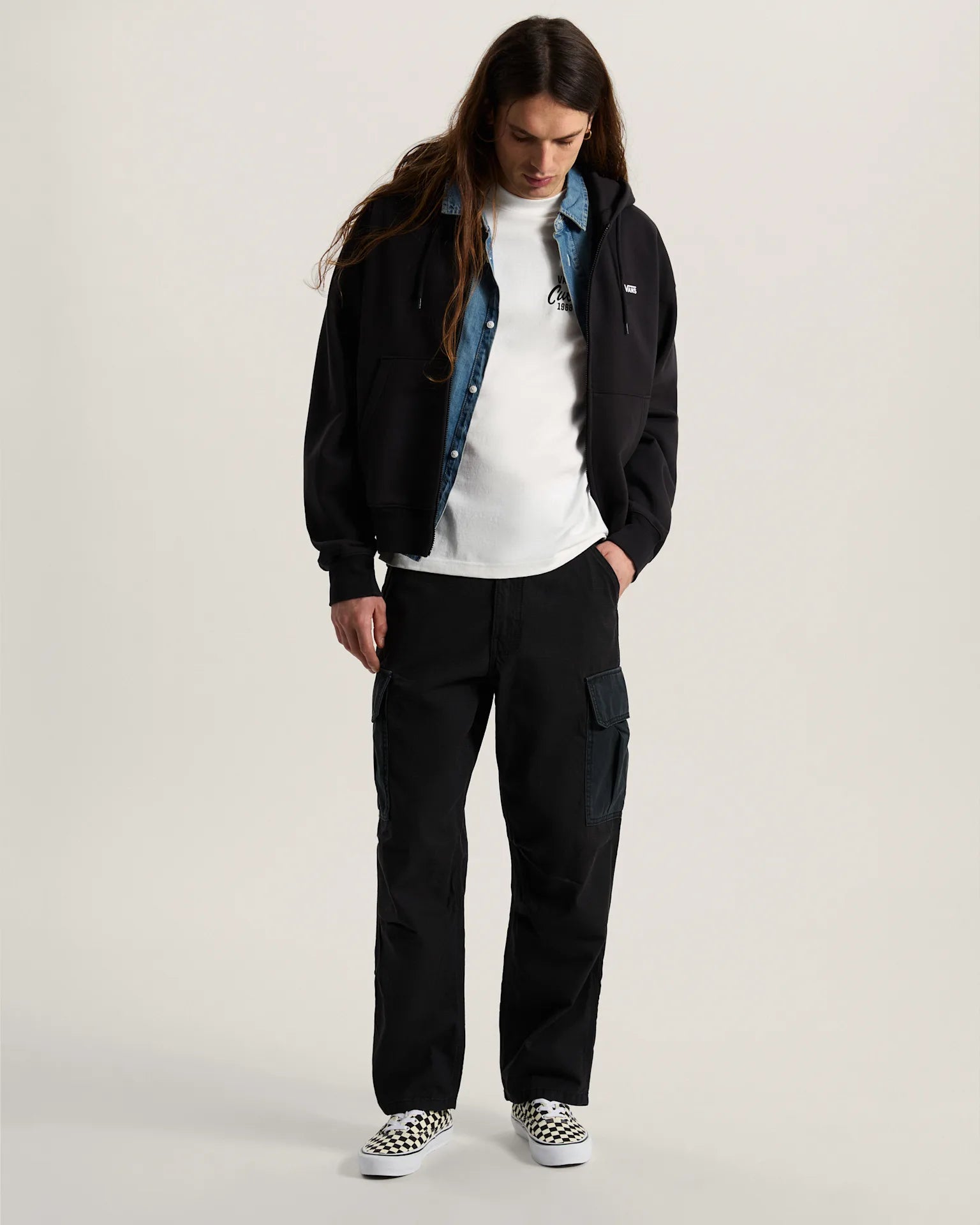 Vans Left Chest Full Zip Black Textil VN0010GGBLK1 - 6