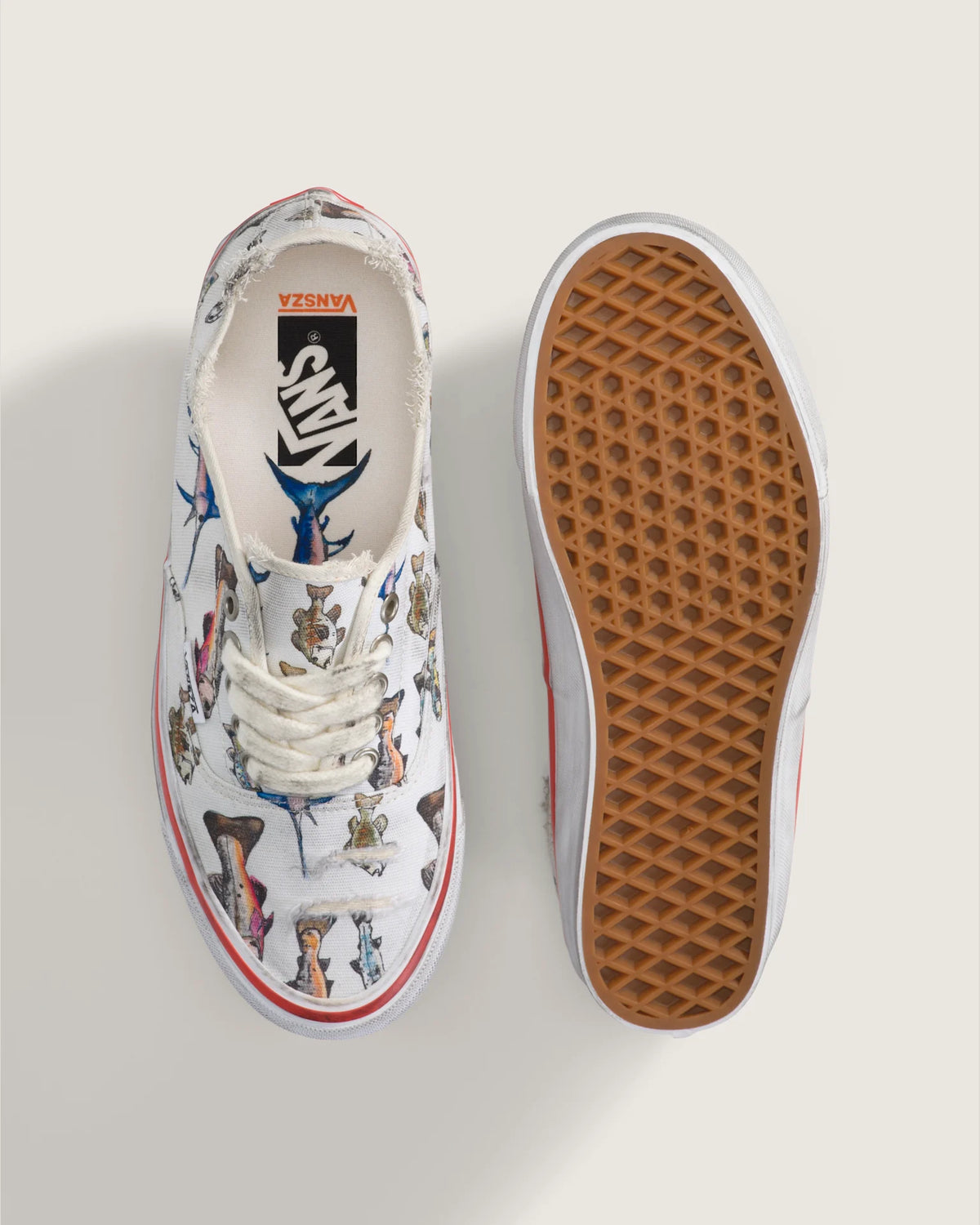Vans LX Authentic 44 Kickdown SZA Fish White Cipő VN00115AWHT1 - 3