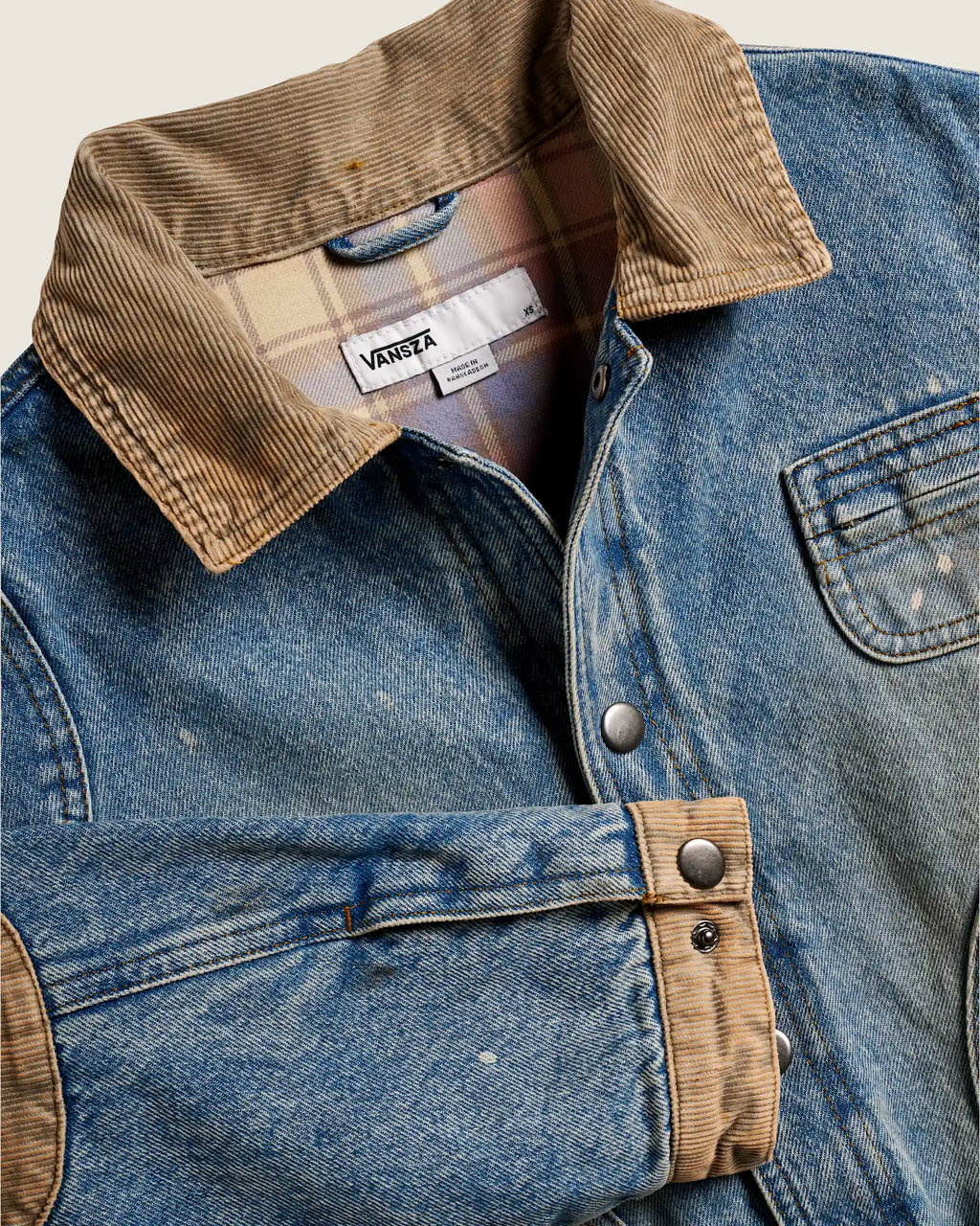 Vans VANSZA Denim Hunting Jacket LIGHT STONEWASH Textil VN0012K4TTJ1 - 4