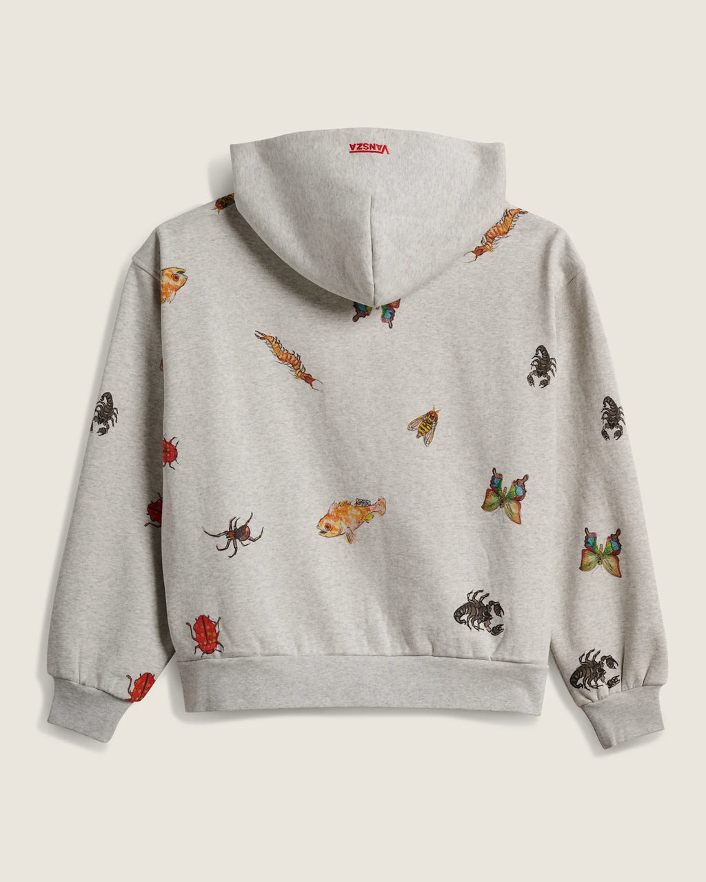Vans VANSZA Bug Out Hoodie Heather Grey Textil VN0013QCHTG1 - 2