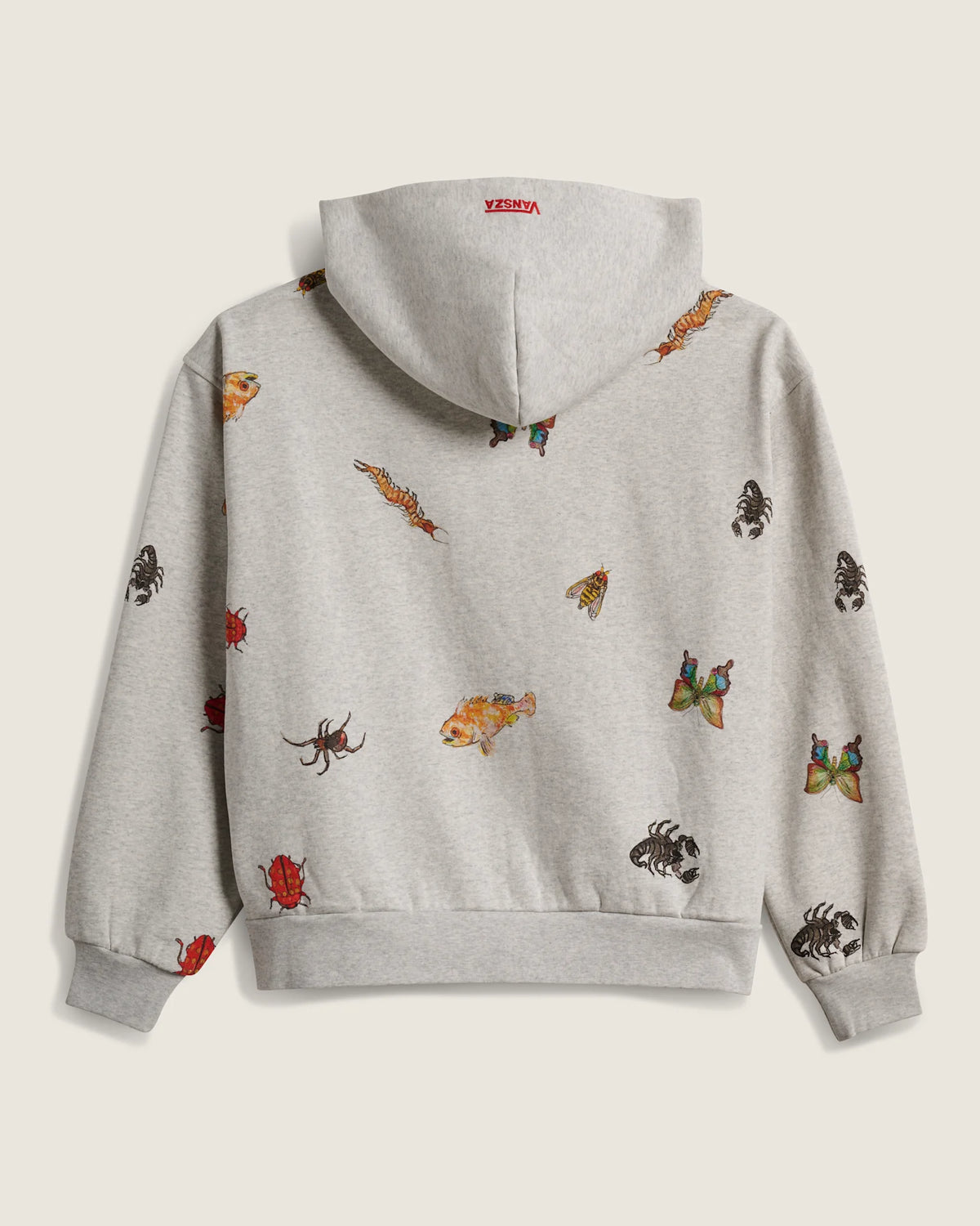 Vans VANSZA Bug Out Hoodie Heather Grey Textil VN0013QCHTG1 - 2
