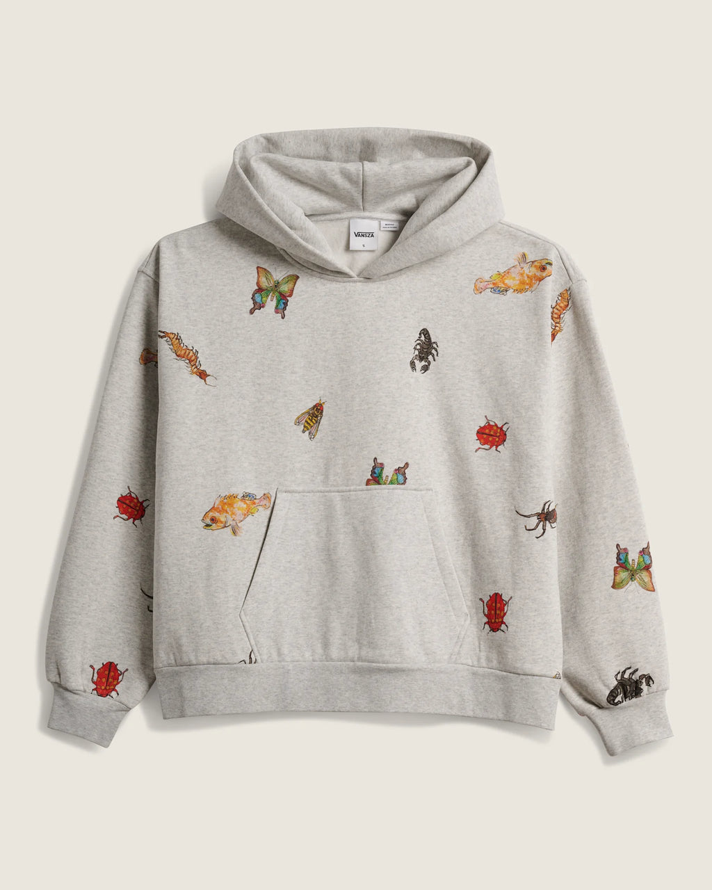 Vans VANSZA Bug Out Hoodie Heather Grey Textil VN0013QCHTG1 - 1