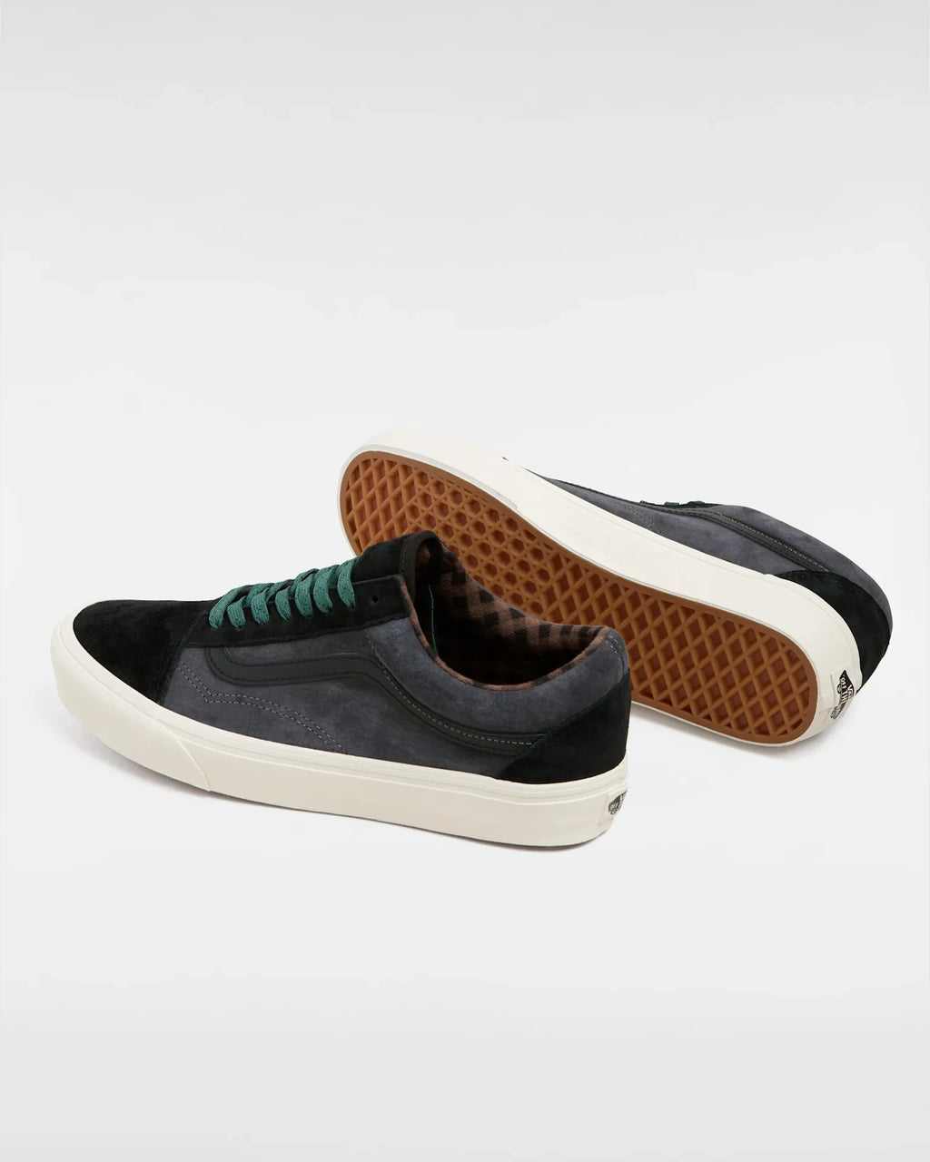 VANS Old Skool PIG SUEDE PLAID GRAY/BLACK VN0A2Z422391M - 3