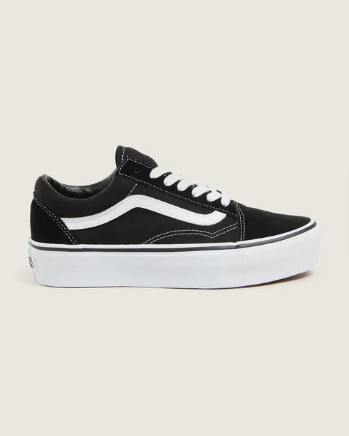 VANS UA Old Skool Platform Black/White kép 1