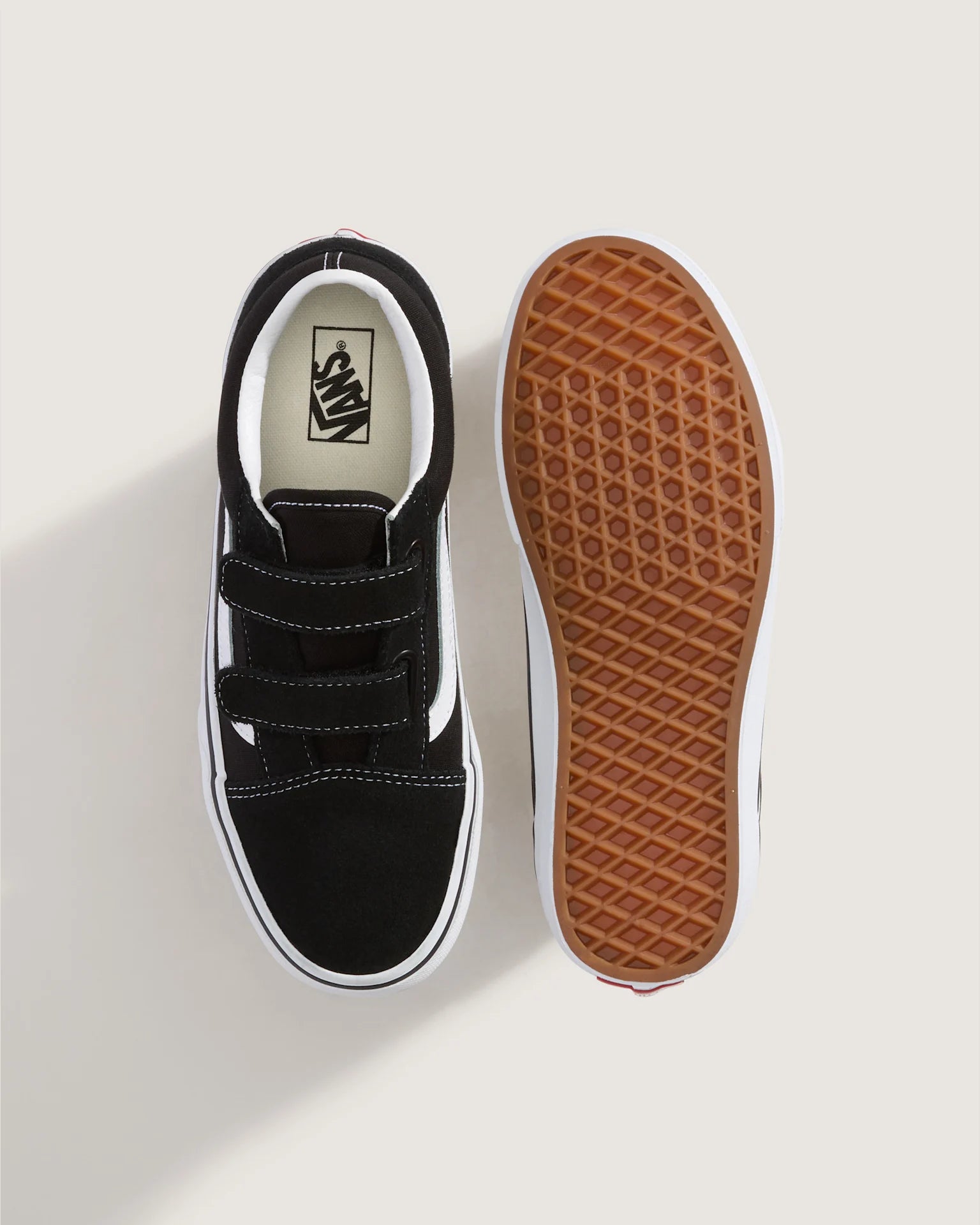 VANS Old Skool V B Black/True Whit Cipő VN0A4UI16BT1 - 3