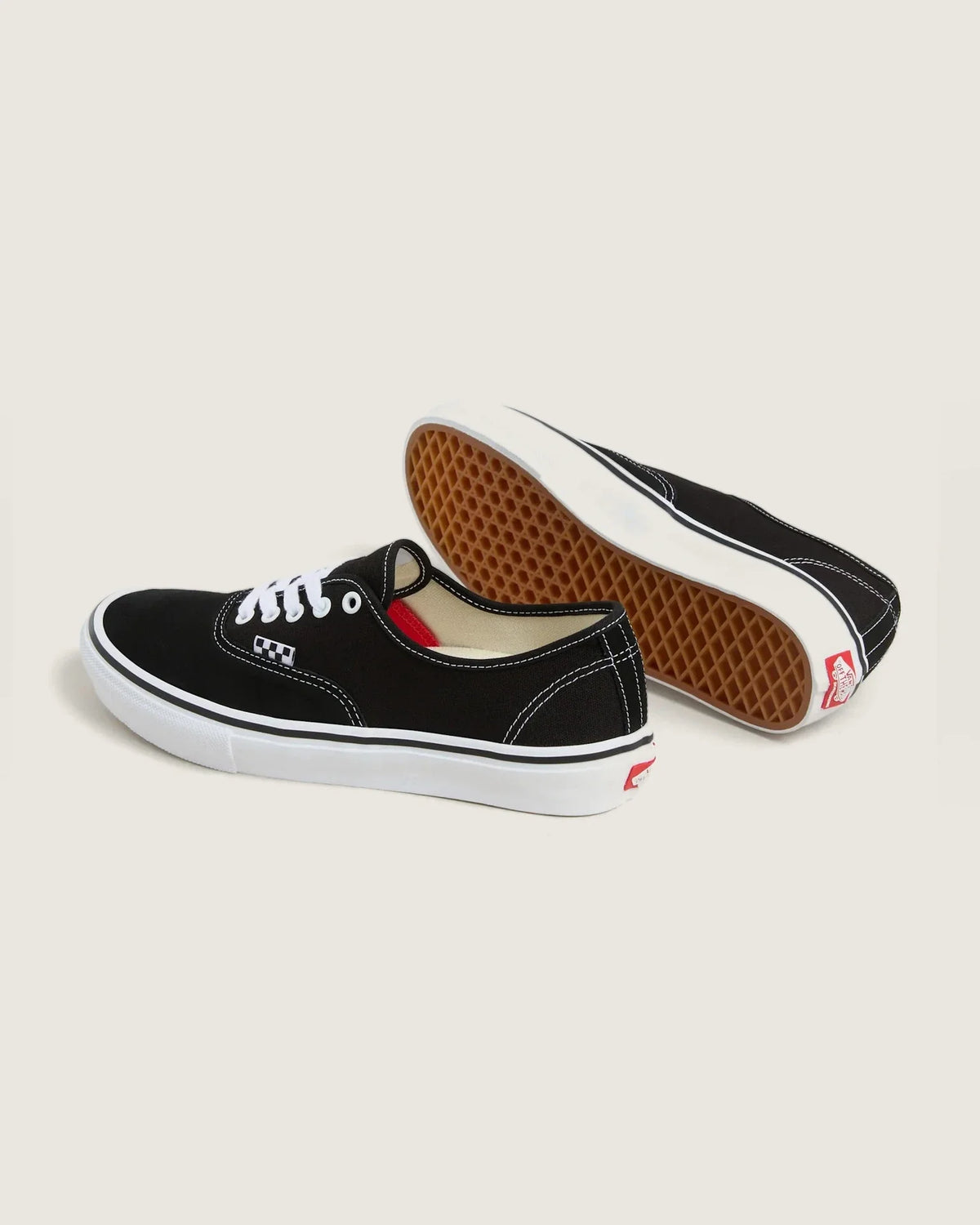 VANS Skate Authentic Black/White Cipő - 4
