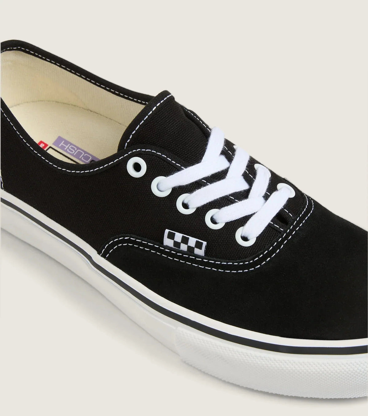 VANS Skate Authentic Black/White Cipő - 5