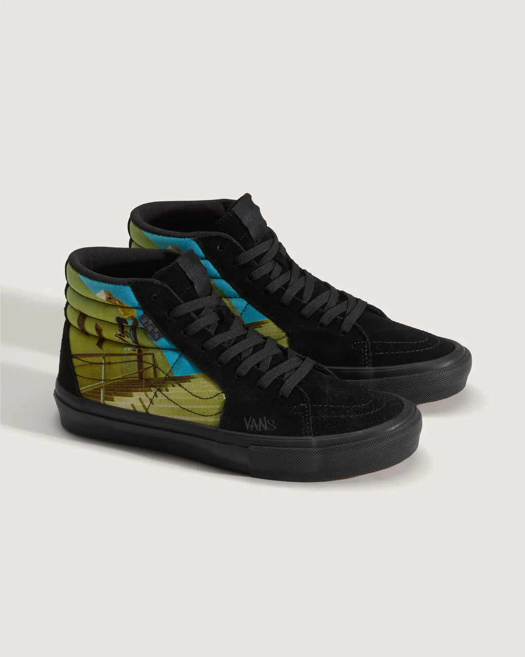 Vans Skate SK8-Hi Atiba Black/Multi Cipő VN0A5FCCBOV1 - 2