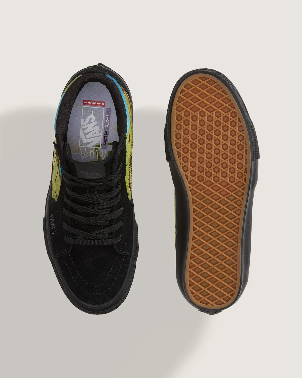 Vans Skate SK8-Hi Atiba Black/Multi Cipő VN0A5FCCBOV1 - 3