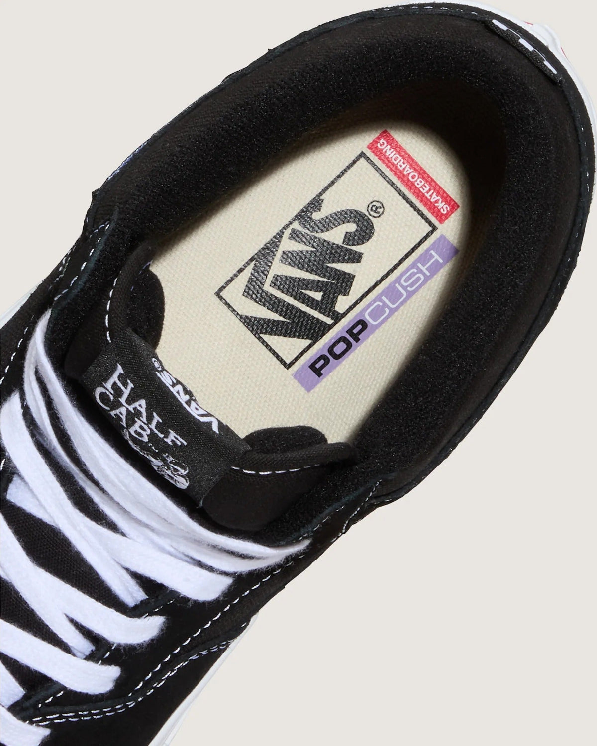 VANS Skate Half Cab Black/White Cipő - 6