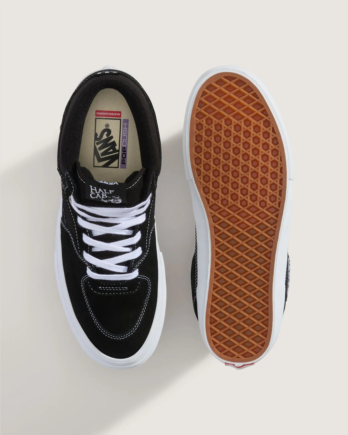 VANS Skate Half Cab Black/White Cipő - 9