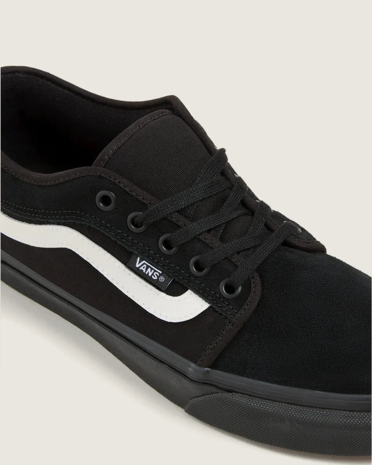 VANS MN Chukka Low Sidestripe BLACK/BLACK/WHITE kép 4
