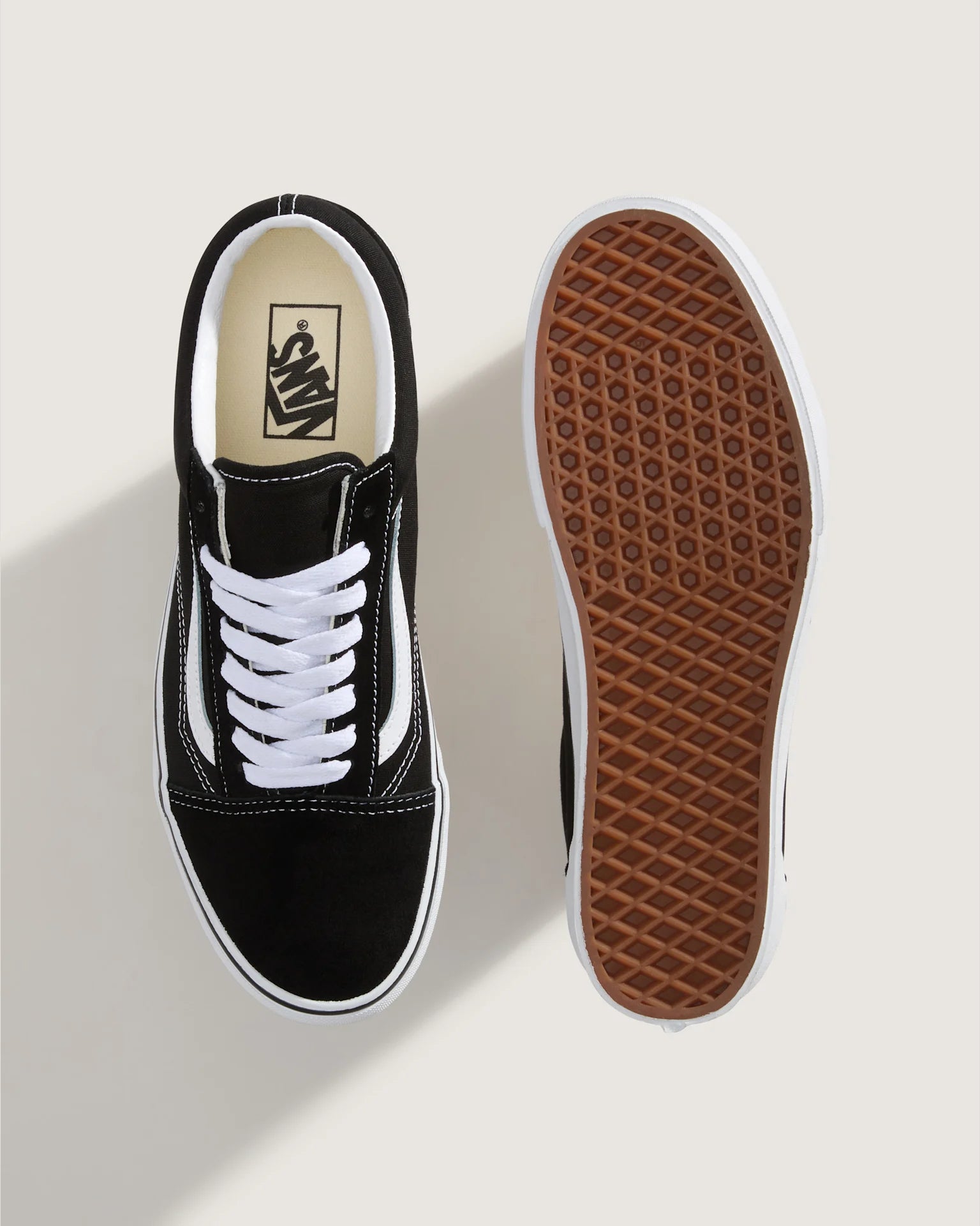 VANS Old Skool Stackform SUEDE/CANVAS BLACK/TRUE WHITE Cipő VN0A7Q5M6BT1 - 3