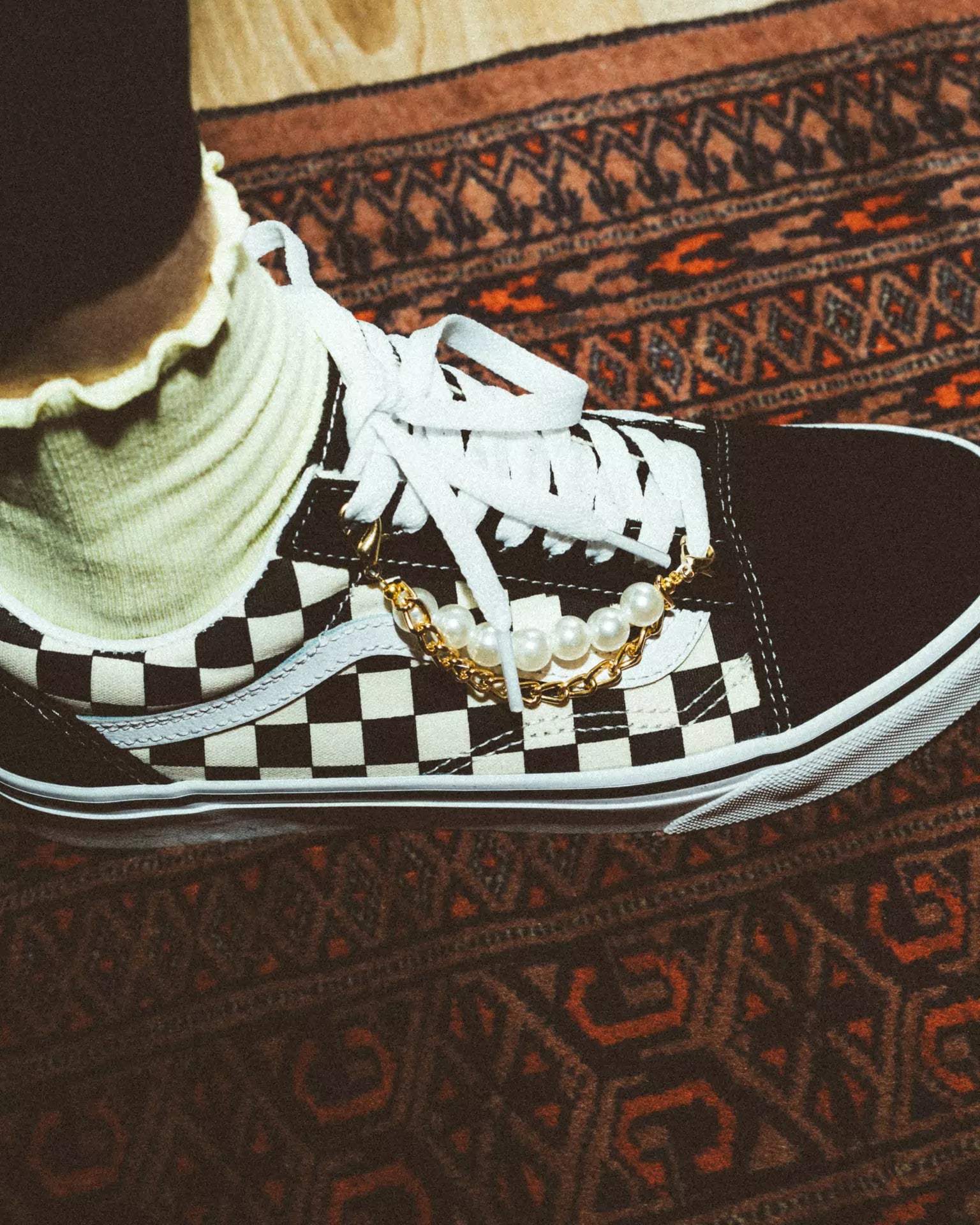 VANS UA Old Skool Pearl Charm Cipő VNA38G1P0S1PR - 1
